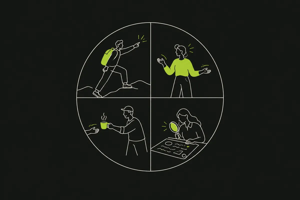 Illustration for the DISC Personality Test